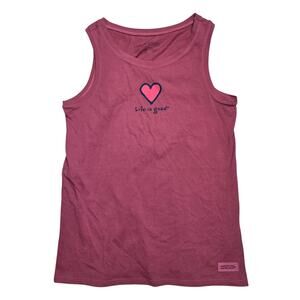New Life Is Good Heart Crusher Lite Tank Top Pink